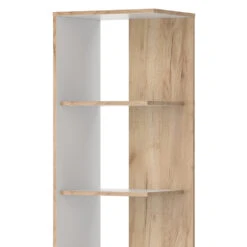 Bücherregal "Paco" Weiß/Goldkraft Eiche 44 X 139.7 Cm Vicco -Möbel Store 20230023 m5473 06 ol