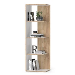 Bücherregal "Paco" Weiß/Goldkraft Eiche 44 X 139.7 Cm Vicco -Möbel Store 20230023 m5473 07 ol