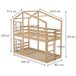 Etagenbett "Maja" Naturholz 90x200 Cm Mit 2 Matratzen Vitalispa 11 Etagenbett "Maja" Naturholz 90x200 Cm Mit 2 Matratzen Vitalispa -Möbel Store 20230816 m5794 mat 03 ol