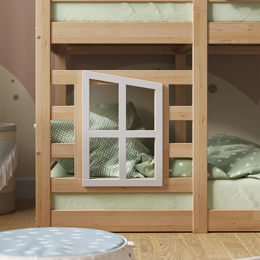 Etagenbett "Maja" Naturholz 90x200 Cm Mit 2 Matratzen Vitalispa 6 Etagenbett "Maja" Naturholz 90x200 Cm Mit 2 Matratzen Vitalispa – Bild 5