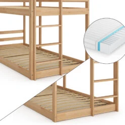 Etagenbett "Maja" Naturholz 90x200 Cm Mit 2 Matratzen Vitalispa 14 Etagenbett "Maja" Naturholz 90x200 Cm Mit 2 Matratzen Vitalispa -Möbel Store 20230816 m5794 mat 06 ol