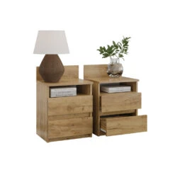 Nachttisch "Monty" Goldkraft Eiche 39.6 X 59.1 Cm 2er Set Vicco -Möbel Store 20230816 m5798 07 ol