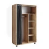 Kleiderschrank "Doros" Sonoma 100 X 168 Cm Offen, Mit Rollen Vicco