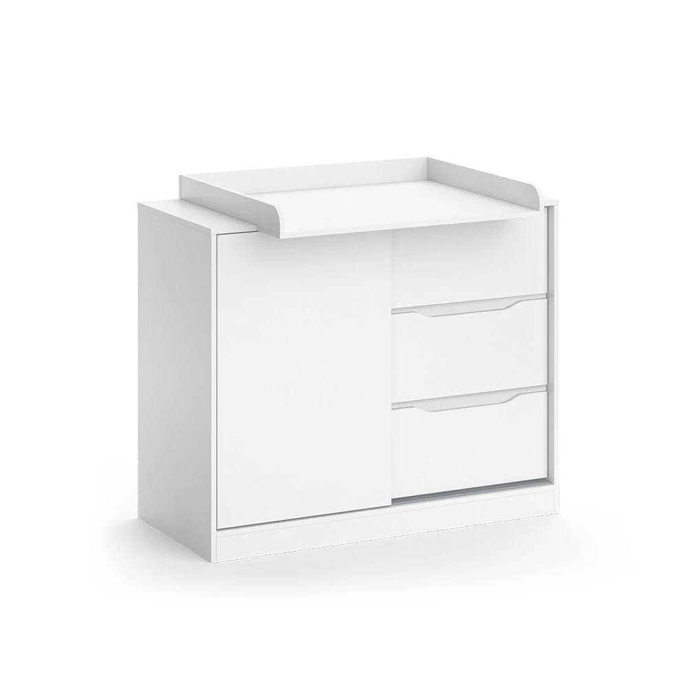 Wickelkommode "Ruben" Weiß 113 X 93 Cm Mit Wickelaufsatz Vicco 3 Wickelkommode "Ruben" Weiß 113 X 93 Cm Mit Wickelaufsatz Vicco