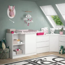 Wickelkommode "Ruben" Weiß 113 X 93 Cm Mit Wickelaufsatz Vicco 12 Wickelkommode "Ruben" Weiß 113 X 93 Cm Mit Wickelaufsatz Vicco -Möbel Store 20230816 m5900 04 ol