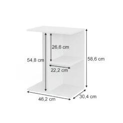 Nachttisch "Eddi" Weiß 46.2 X 58.6 Cm Vicco 11 Nachttisch "Eddi" Weiß 46.2 X 58.6 Cm Vicco -Möbel Store 20230820 m5721 03 ol