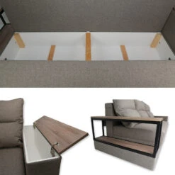 Sofa "Garret" Braun 253 Cm Vitalispa -Möbel Store 20230912 m3790 06 ol