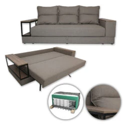 Sofa "Garret" Braun 253 Cm Vitalispa -Möbel Store 20230912 m3790 07 ol