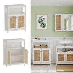 Vicco Midischrank "Rosario", Weiß, 60 X 80 Cm Mit Türen Und Offenem Fach 11 Vicco Midischrank "Rosario", Weiß, 60 X 80 Cm Mit Türen Und Offenem Fach -Möbel Store 20230921 m5690 02 ol