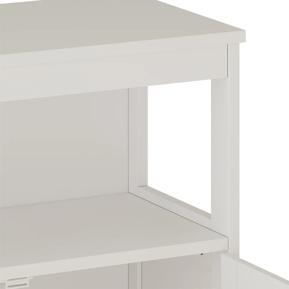 Vicco Midischrank "Rosario", Weiß, 60 X 80 Cm Mit Türen Und Offenem Fach 8 Vicco Midischrank "Rosario", Weiß, 60 X 80 Cm Mit Türen Und Offenem Fach – Bild 6