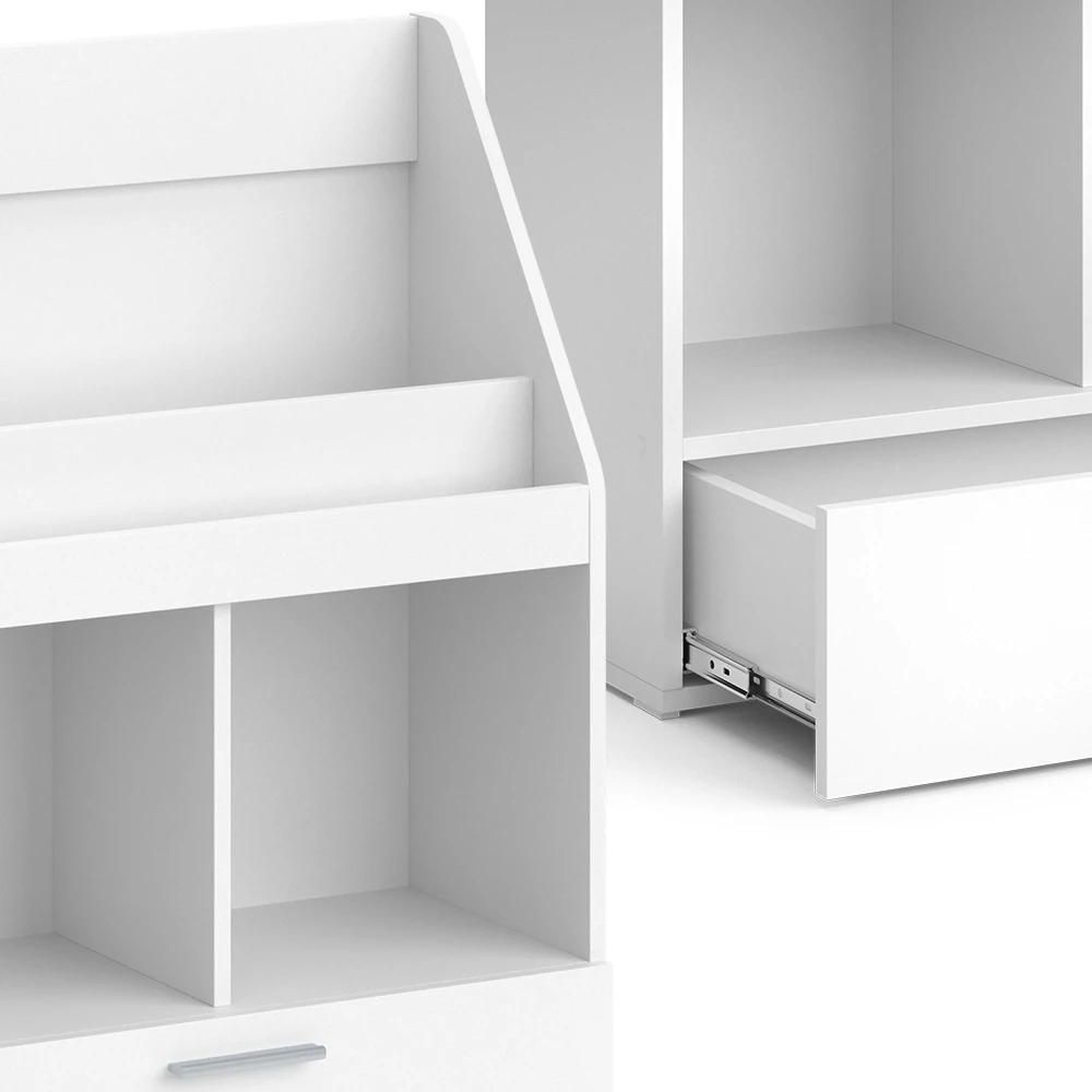 Vicco Bücherregal "Luigi", Weiß, 72 X 96.2 Cm Ohne Faltboxen 8 Vicco Bücherregal "Luigi", Weiß, 72 X 96.2 Cm Ohne Faltboxen – Bild 6