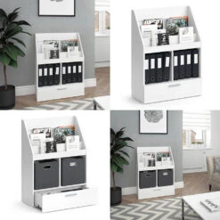 Vicco Bücherregal "Luigi", Weiß, 72 X 96.2 Cm Ohne Faltboxen 16 Vicco Bücherregal "Luigi", Weiß, 72 X 96.2 Cm Ohne Faltboxen -Möbel Store 20230928 m5199 08 ol