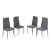 Vicco Esszimmerstuhl "Grand", Grau, 42.5 X 48 Cm 4er Set -Möbel Store 20230928 m5966 01 ol