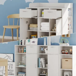 Wickelkommode "Lotte" Weiß 100.8 X 110.8 Cm Mit 2 Layout-Optionen Livinity 12 Wickelkommode "Lotte" Weiß 100.8 X 110.8 Cm Mit 2 Layout-Optionen Livinity -Möbel Store 20231211 m6044 05 ol