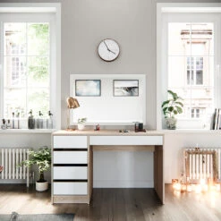 Schminktisch "Sherry" Sonoma/Weiß Vicco -Möbel Store 20231412 m4381 04 ol