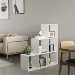 Treppenregal "Theresa" Weiß 104 X 108 Cm 6 Fächer Oskar Store 13 Treppenregal "Theresa" Weiß 104 X 108 Cm 6 Fächer Oskar Store -Möbel Store 20231414 m5533 04 ol