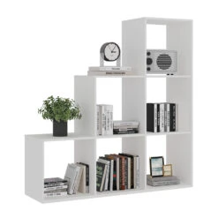 Treppenregal "Theresa" Weiß 104 X 108 Cm 6 Fächer Oskar Store 16 Treppenregal "Theresa" Weiß 104 X 108 Cm 6 Fächer Oskar Store -Möbel Store 20231414 m5533 07 ol