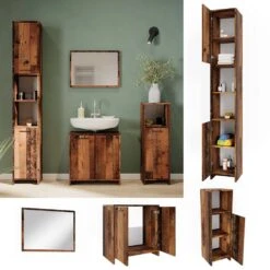 Badmöbel Set "Kiko" Eiche Rustikal 4 Teile Vicco 10 Badmöbel Set "Kiko" Eiche Rustikal 4 Teile Vicco -Möbel Store 20231423 m5610 02 ol