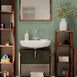 Badmöbel Set "Kiko" Eiche Rustikal 4 Teile Vicco 13 Badmöbel Set "Kiko" Eiche Rustikal 4 Teile Vicco -Möbel Store 20231423 m5610 05 ol