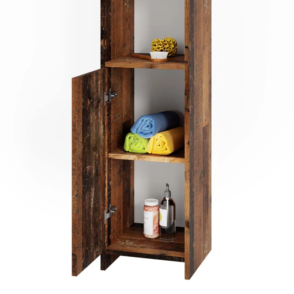 Badmöbel Set "Kiko" Eiche Rustikal 4 Teile Vicco 8 Badmöbel Set "Kiko" Eiche Rustikal 4 Teile Vicco – Bild 6