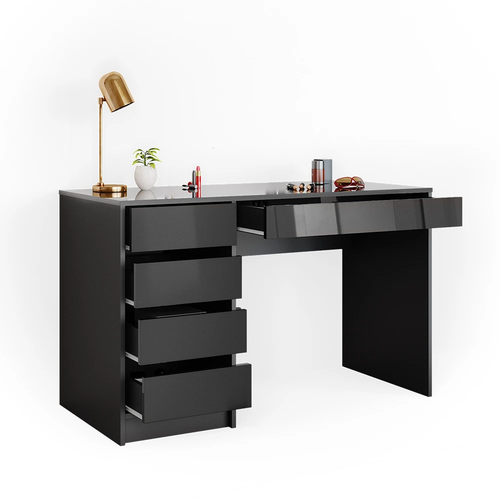 Schminktisch "Sherry" Anthrazit Hochglanz Vicco 9 Schminktisch "Sherry" Anthrazit Hochglanz Vicco – Bild 7