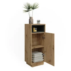 Midischrank "Beatrice" Eiche/Anthrazit 38 X 93 Cm Vicco -Möbel Store 20231610 m5593 07 ol