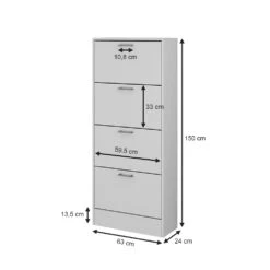 Schuhkipper "Gregor" Weiß 63 X 150 Cm Oskar Store -Möbel Store 20231805 m5660 03 ol