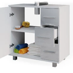 Badmöbel Set "Ilias" Weiß Hochglanz 2 Teile Vicco 15 Badmöbel Set "Ilias" Weiß Hochglanz 2 Teile Vicco -Möbel Store 20232123 m5669 06 ol