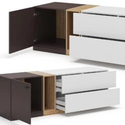 Lowboard "Phönix" Weiß/Braun 170 X 55 Cm Vicco 15 Lowboard "Phönix" Weiß/Braun 170 X 55 Cm Vicco -Möbel Store 20232410 m5514 06 ol