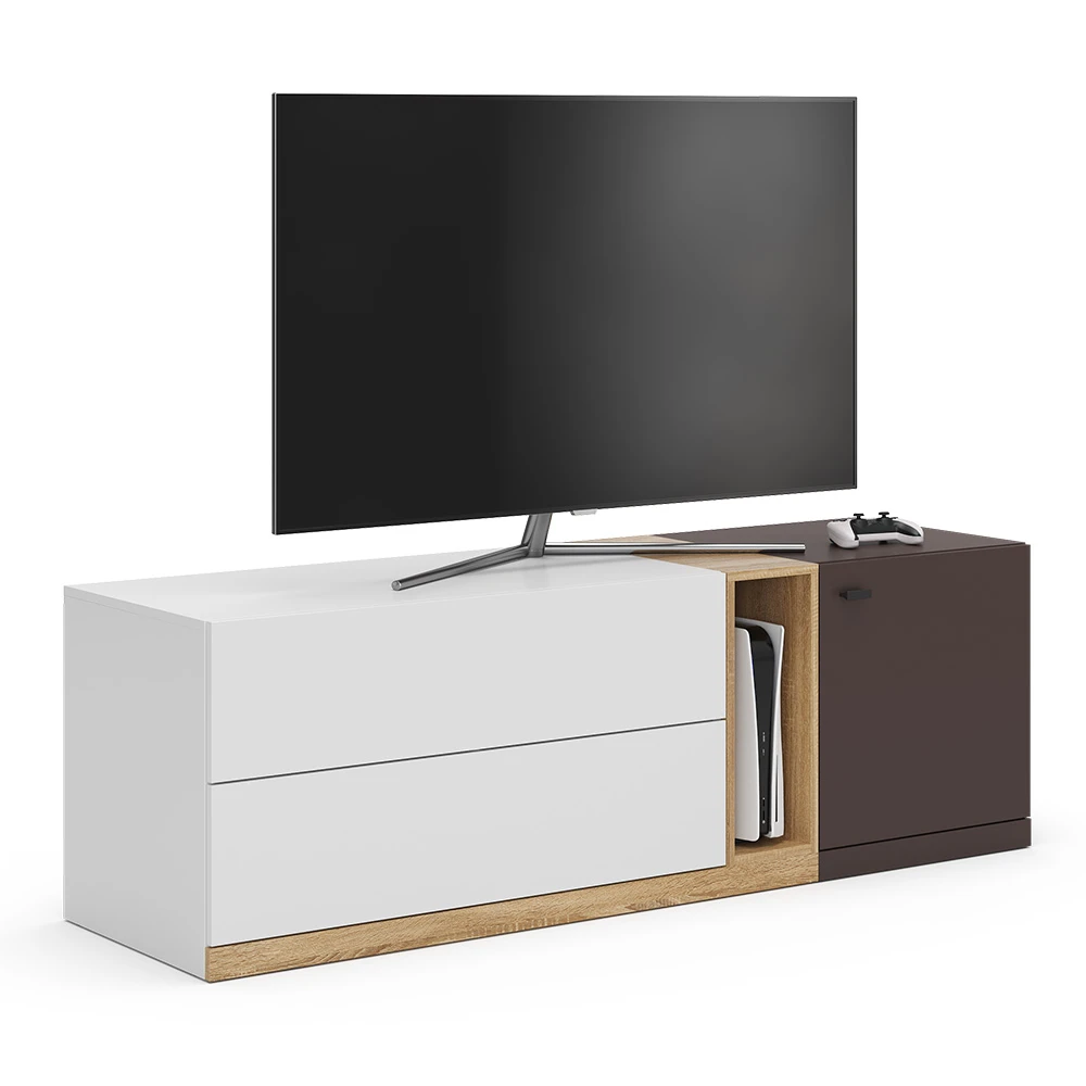 Lowboard "Phönix" Weiß/Braun 170 X 55 Cm Vicco 9 Lowboard "Phönix" Weiß/Braun 170 X 55 Cm Vicco – Bild 7