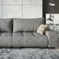 Sofa L Form "Perry" Grau 260 X 160 Cm Vitalispa -Möbel Store 20232512 m1764 05 ol
