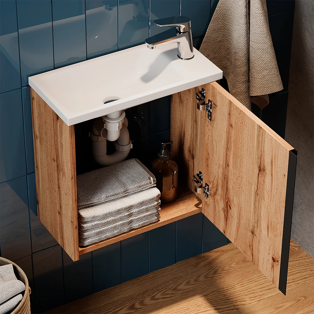 Badmöbel Set "Kleo" Goldkraft Eiche 2 Teile Vicco 7 Badmöbel Set "Kleo" Goldkraft Eiche 2 Teile Vicco – Bild 5