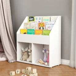 Kinderregal "Conny" Weiß 72 X 79 Cm Mit Großen Ablagen Oskar Store -Möbel Store 20232821 m5528 04 ol