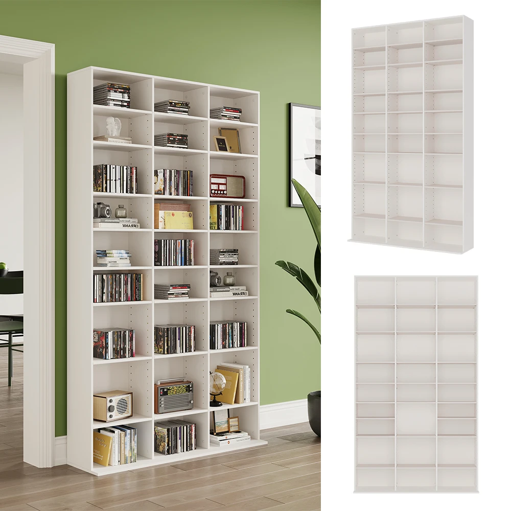 CD Regal "Anna" Weiß 102 X 178 Cm Mit 27 Fächern Oskar Store 4 CD Regal "Anna" Weiß 102 X 178 Cm Mit 27 Fächern Oskar Store – Bild 2