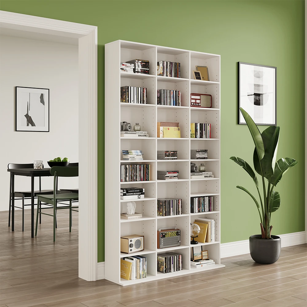 CD Regal "Anna" Weiß 102 X 178 Cm Mit 27 Fächern Oskar Store 6 CD Regal "Anna" Weiß 102 X 178 Cm Mit 27 Fächern Oskar Store – Bild 4