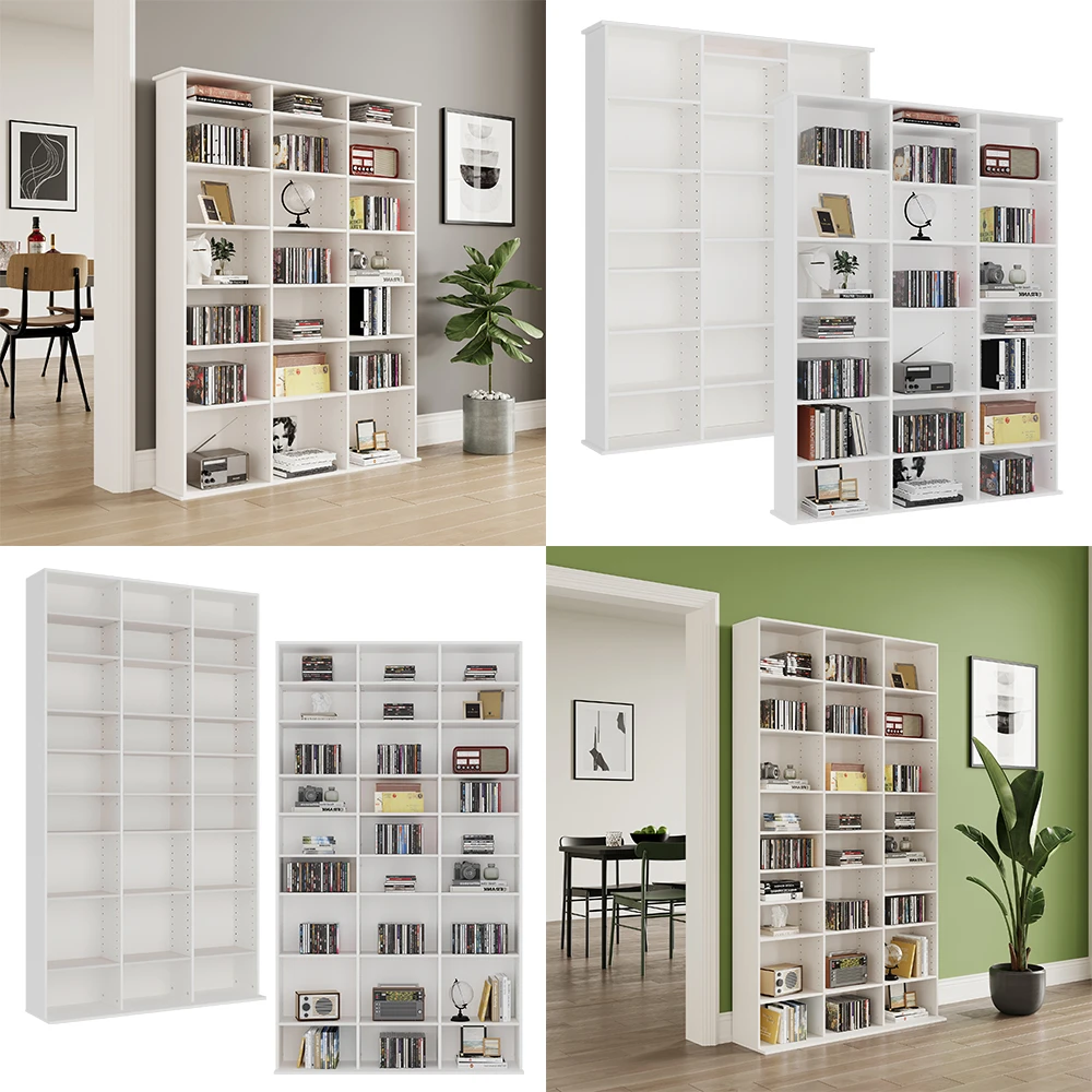 CD Regal "Anna" Weiß 102 X 178 Cm Mit 27 Fächern Oskar Store 10 CD Regal "Anna" Weiß 102 X 178 Cm Mit 27 Fächern Oskar Store – Bild 8