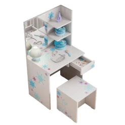 Schminktisch "Schneeflocke" Weiß 55 Cm Mit Hocker Oskar Store 16 Schminktisch "Schneeflocke" Weiß 55 Cm Mit Hocker Oskar Store -Möbel Store 20233221 m5550 07 ol