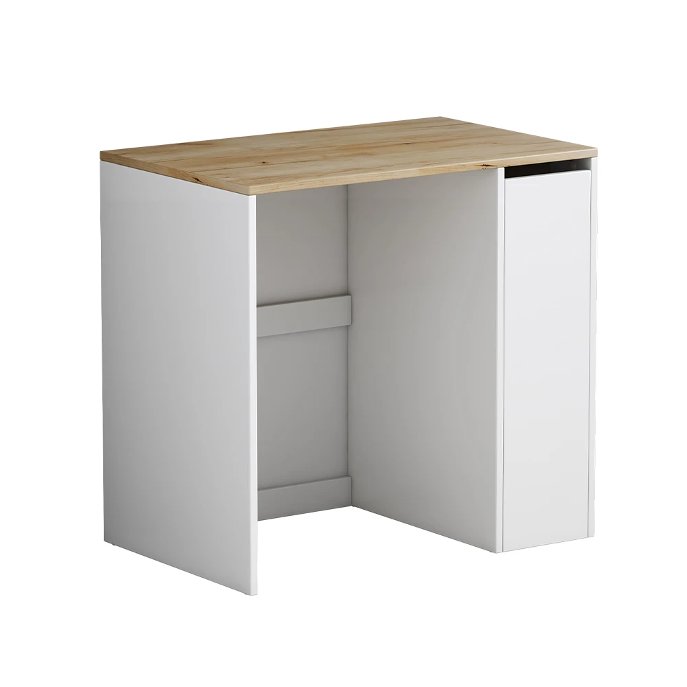 Waschmaschinenschrank "Viktor" Weiß/Eiche 93.5 X 88.5 Cm Mit 3 Fächer Oskar-Store 3 Waschmaschinenschrank "Viktor" Weiß/Eiche 93.5 X 88.5 Cm Mit 3 Fächer Oskar-Store