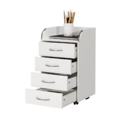 Rollcontainer "Gwendolyn" Weiß 40 X 36 Cm Mit 4 Schubladen Oskar Store -Möbel Store 20233621 m5657 07 ol