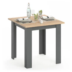Esstisch "Karlos" Goldkraft Eiche/Anthrazit 80 X 80 Cm Vicco 15 Esstisch "Karlos" Goldkraft Eiche/Anthrazit 80 X 80 Cm Vicco -Möbel Store 20234126 m4355 07 ol