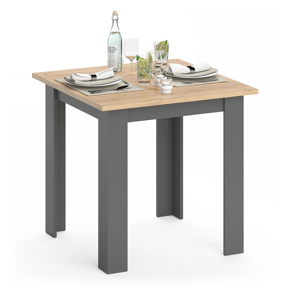 Esstisch "Karlos" Goldkraft Eiche/Anthrazit 80 X 80 Cm Vicco 9 Esstisch "Karlos" Goldkraft Eiche/Anthrazit 80 X 80 Cm Vicco – Bild 7
