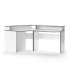 Gaming Tisch "Kron" Weiß/Grau 90 X 90 Cm Eckform Vicco -Möbel Store 20234321 m5771 01 ol
