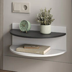 Nachttisch "Axel" Weiß/Schwarz 58.5 X 24 Cm 2er Set Vicco -Möbel Store 20234612 m5729 05 ol