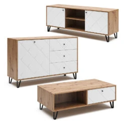 Couchtisch "Nizza" Artisan-Eiche/Weiß 110 X 37 Cm Vicco 17 Couchtisch "Nizza" Artisan-Eiche/Weiß 110 X 37 Cm Vicco -Möbel Store 20234713 m5640 08 ol