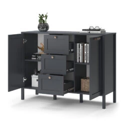 Sideboard "Ewan" Anthrazit 118.6 X 89.9 Cm Vicco -Möbel Store 20235308 m4916 07 new ol