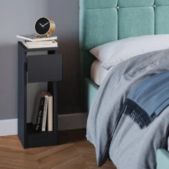 Nachttisch "Enton" Schwarz 20 X 59.5 Cm 2er Set Vicco -Möbel Store 20235823 m5486 05 ol