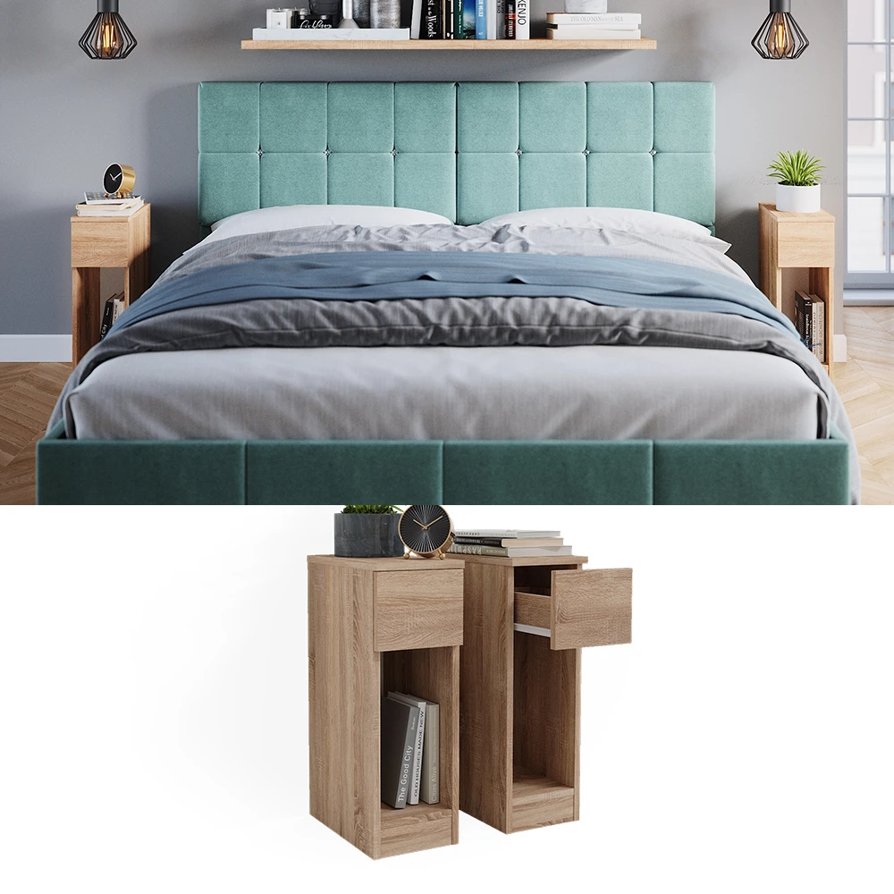 Nachttisch "Enton" Sonoma 20 X 59.5 Cm 2er Set Vicco 4 Nachttisch "Enton" Sonoma 20 X 59.5 Cm 2er Set Vicco – Bild 2