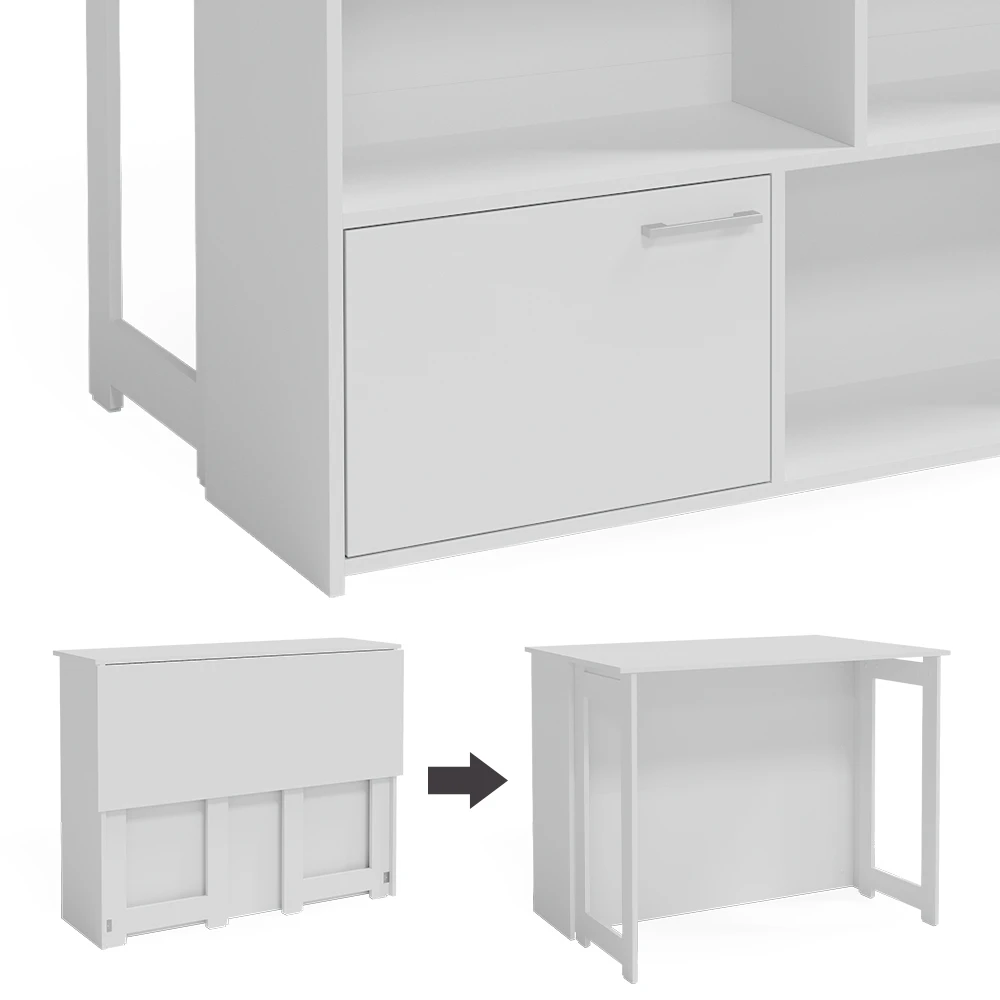 Vicco Bartisch "Dominic", Weiß, 116 X 37 Cm 4x Offene Fächer Und 1x Tür 8 Vicco Bartisch "Dominic", Weiß, 116 X 37 Cm 4x Offene Fächer Und 1x Tür – Bild 6