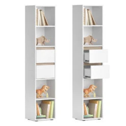 Bücherregal "Robert" Weiß 36 X 171 Cm Vicco -Möbel Store 20240122 m1582 07 ol