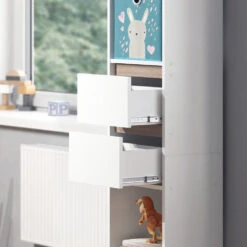 Kinderregal "Robert" Weiß/Sonoma 36.2 X 171 Cm Mit Faltboxen Bunt Vicco 14 Kinderregal "Robert" Weiß/Sonoma 36.2 X 171 Cm Mit Faltboxen Bunt Vicco -Möbel Store 20240122 m1582 fb2051 05 ol